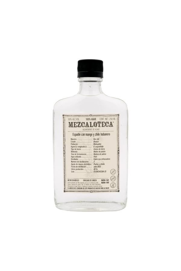 Espadín destilado con mango y chile habanero - Miahuatlán, Oaxaca 250 ml