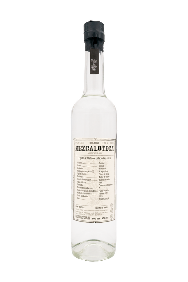 Espadín destilado con canela y chilacayota- Miahuatlán, Oaxaca 700 ml