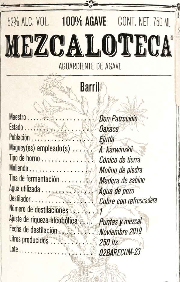 Barril - Ejutla, Oaxaca 750 ml